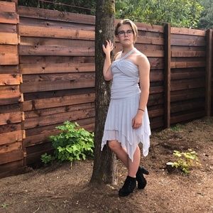 Vintage ruby rox Silver blue dance dress